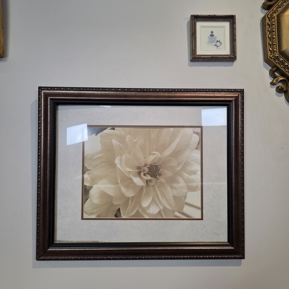 Extra Large Dark Ornate Picture Frame w/Mat | 27" Gallery Wall Ready